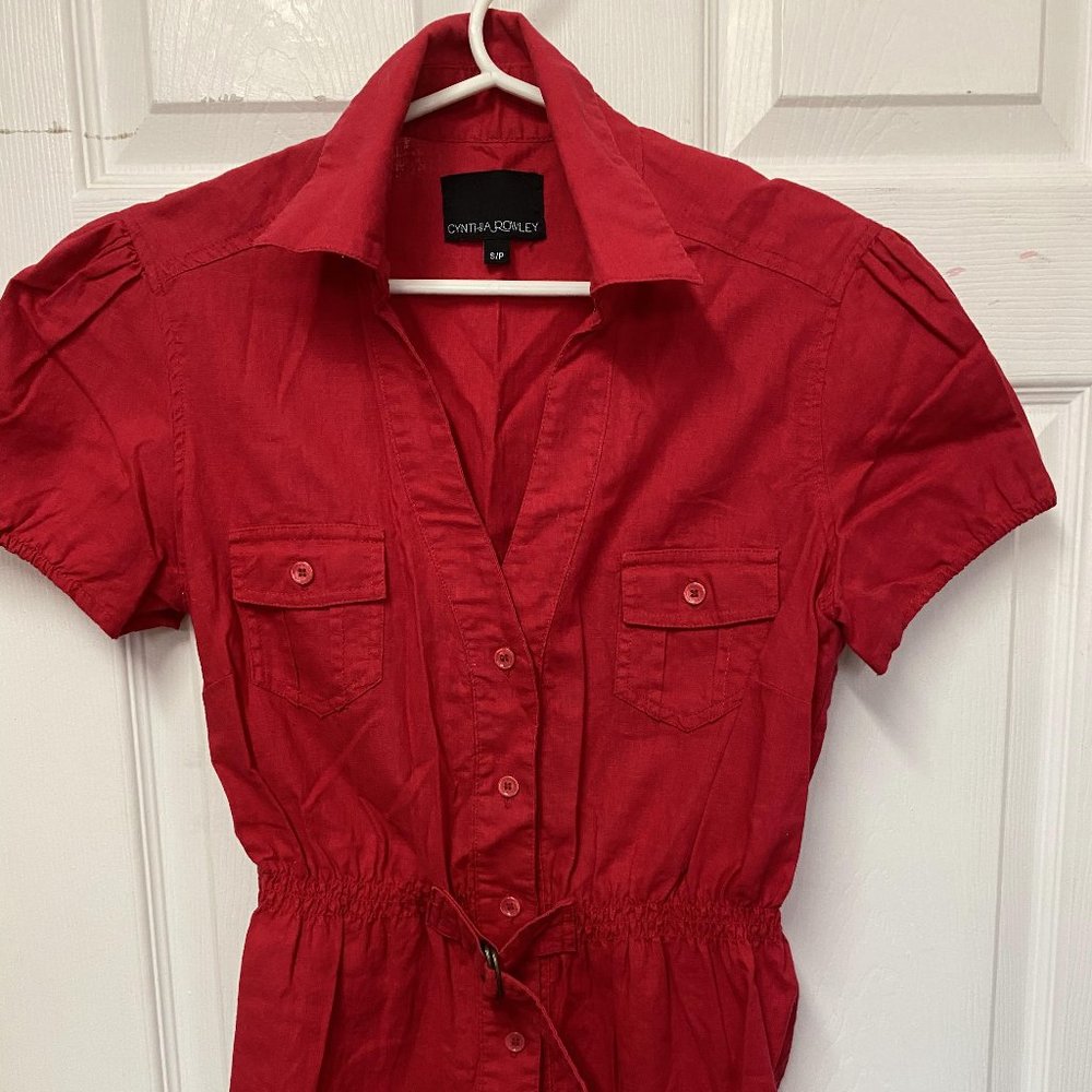 Cynthia Rowley fashion red top